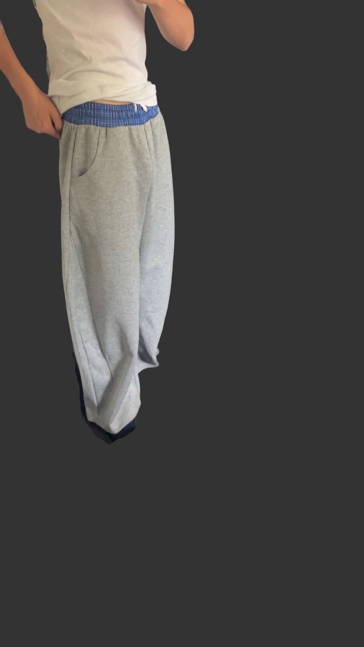 Grey Baggy Sweat pants