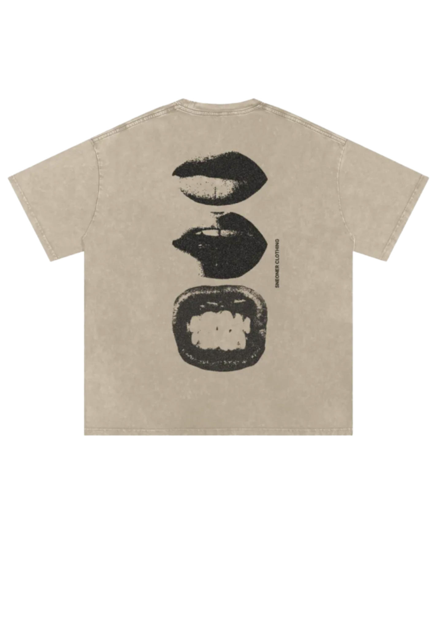 White Tee with lips tshirt