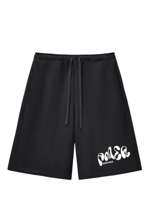 Black Baggy Sweat Shorts