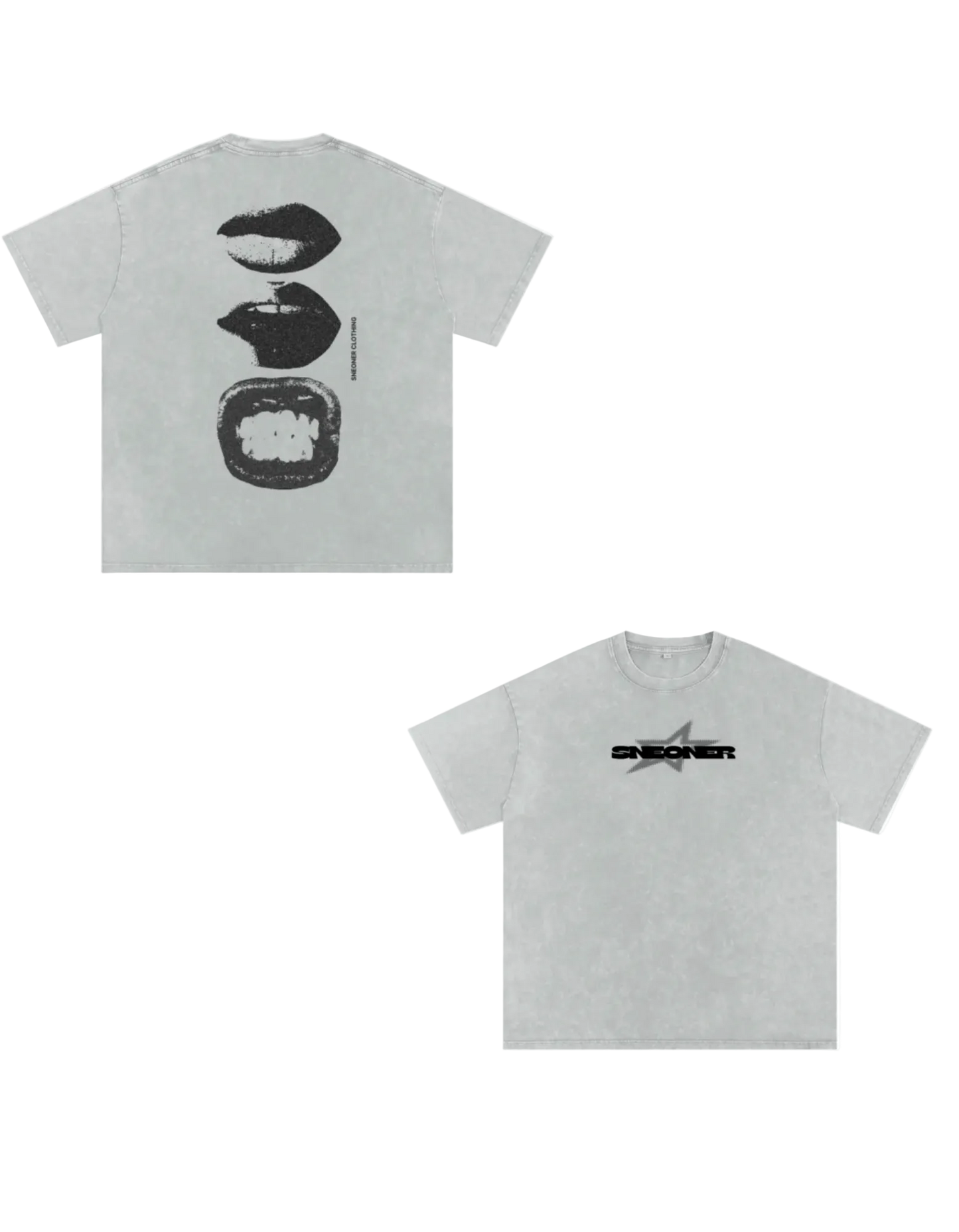 White Tee with lips tshirt