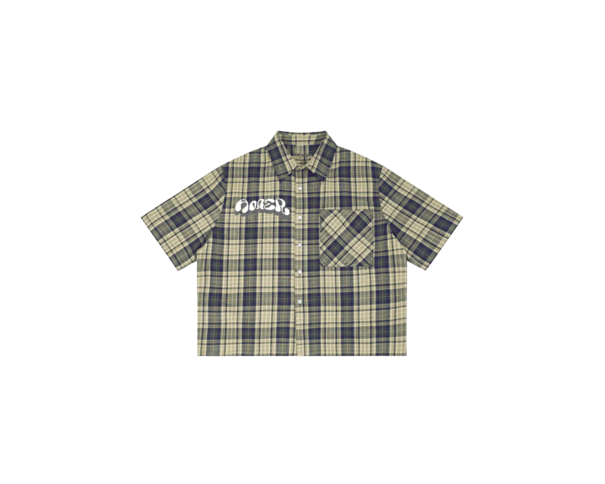 Essential plaid button-up shirt