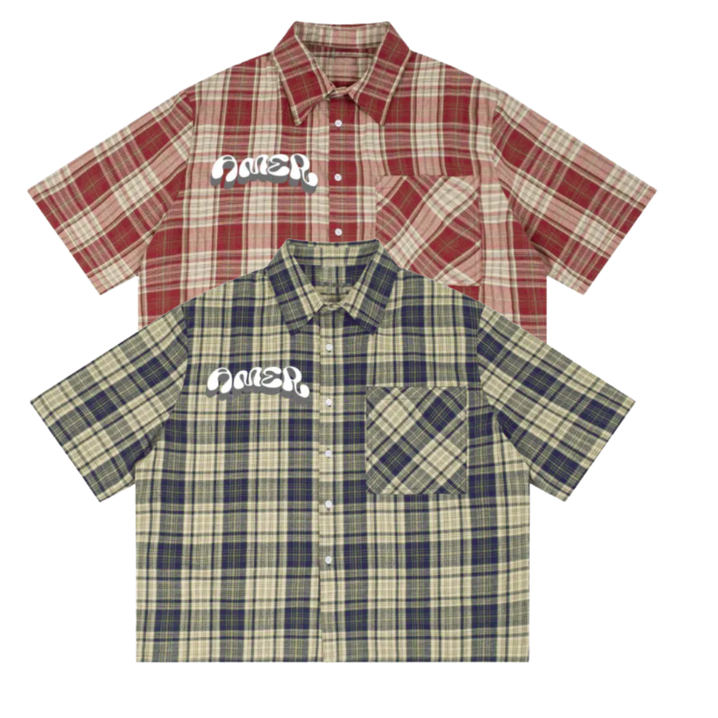 Essential plaid button-up shirt