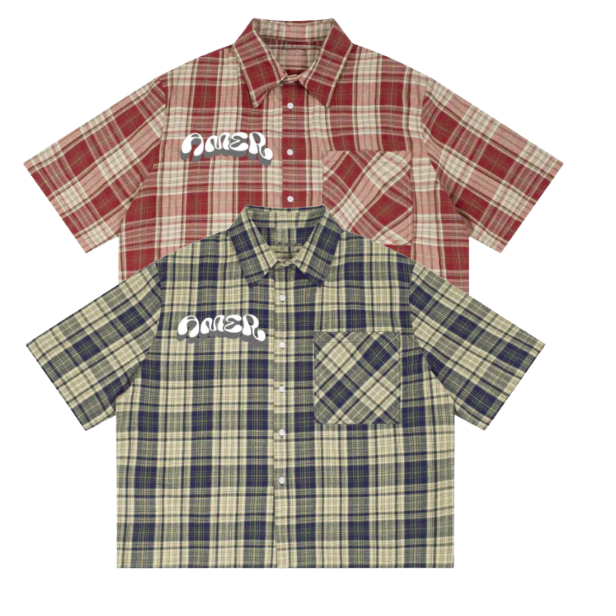Essential plaid button-up shirt