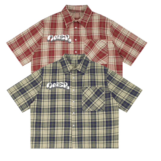 Essential plaid button-up shirt