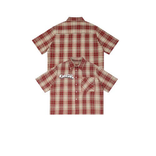 Essential plaid button-up shirt