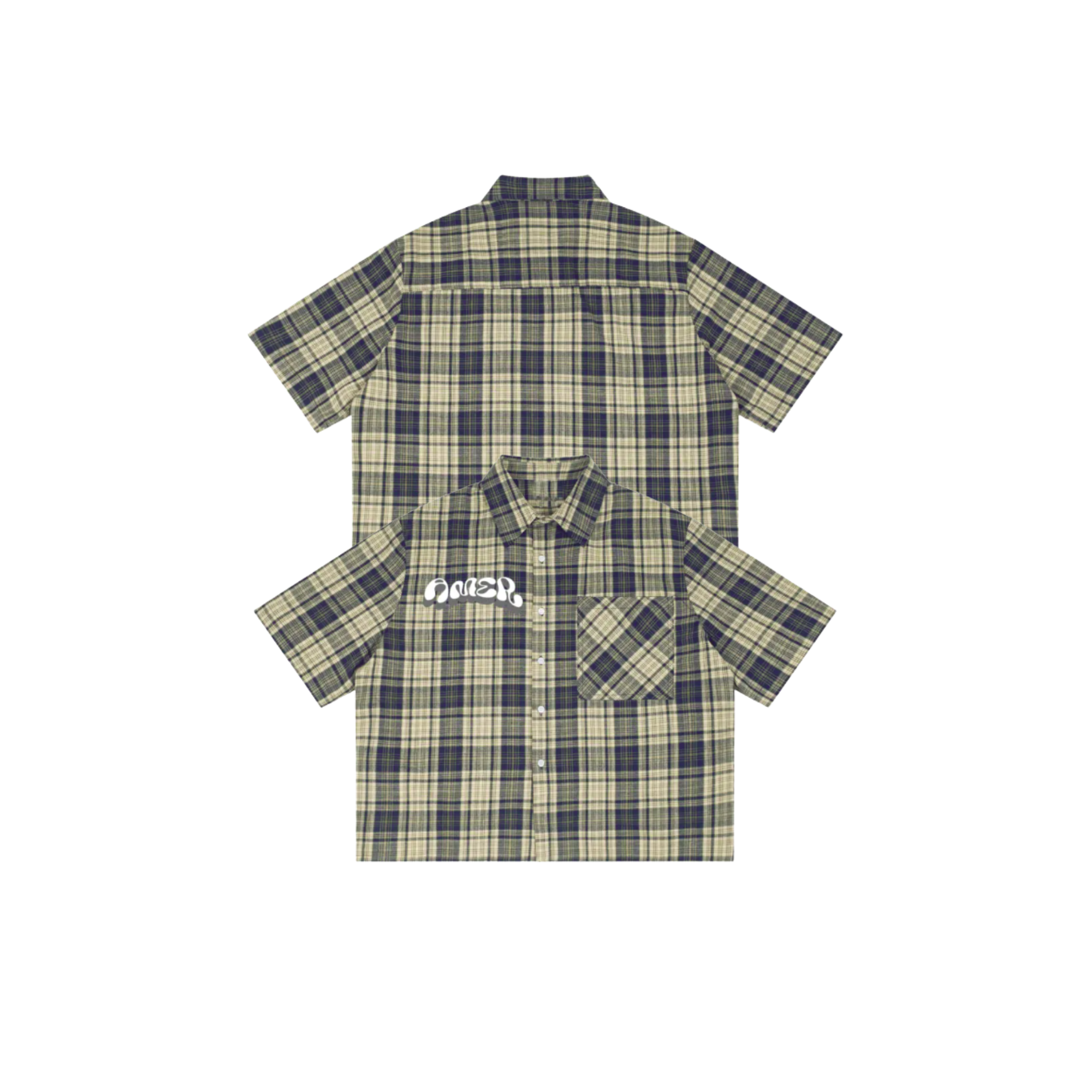 Essential plaid button-up shirt