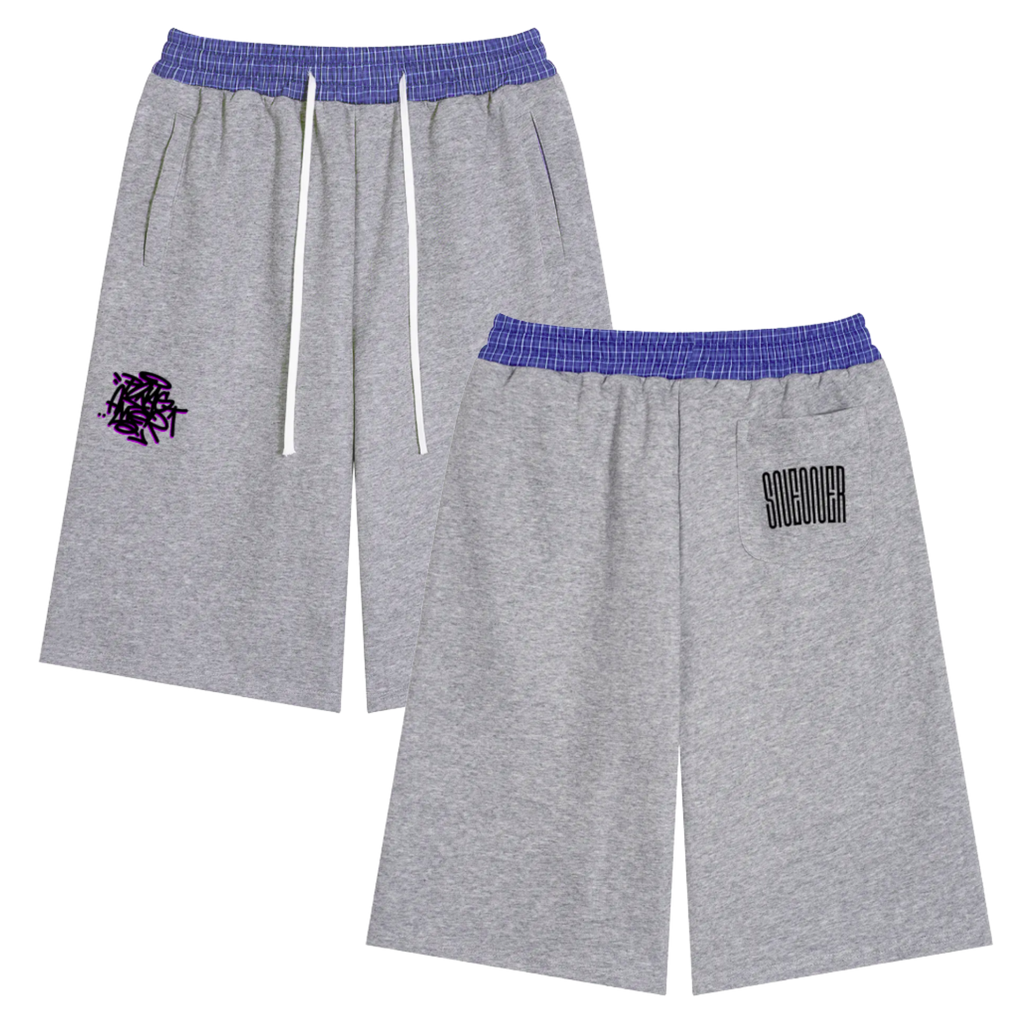 Baggy Plaid SweatShorts